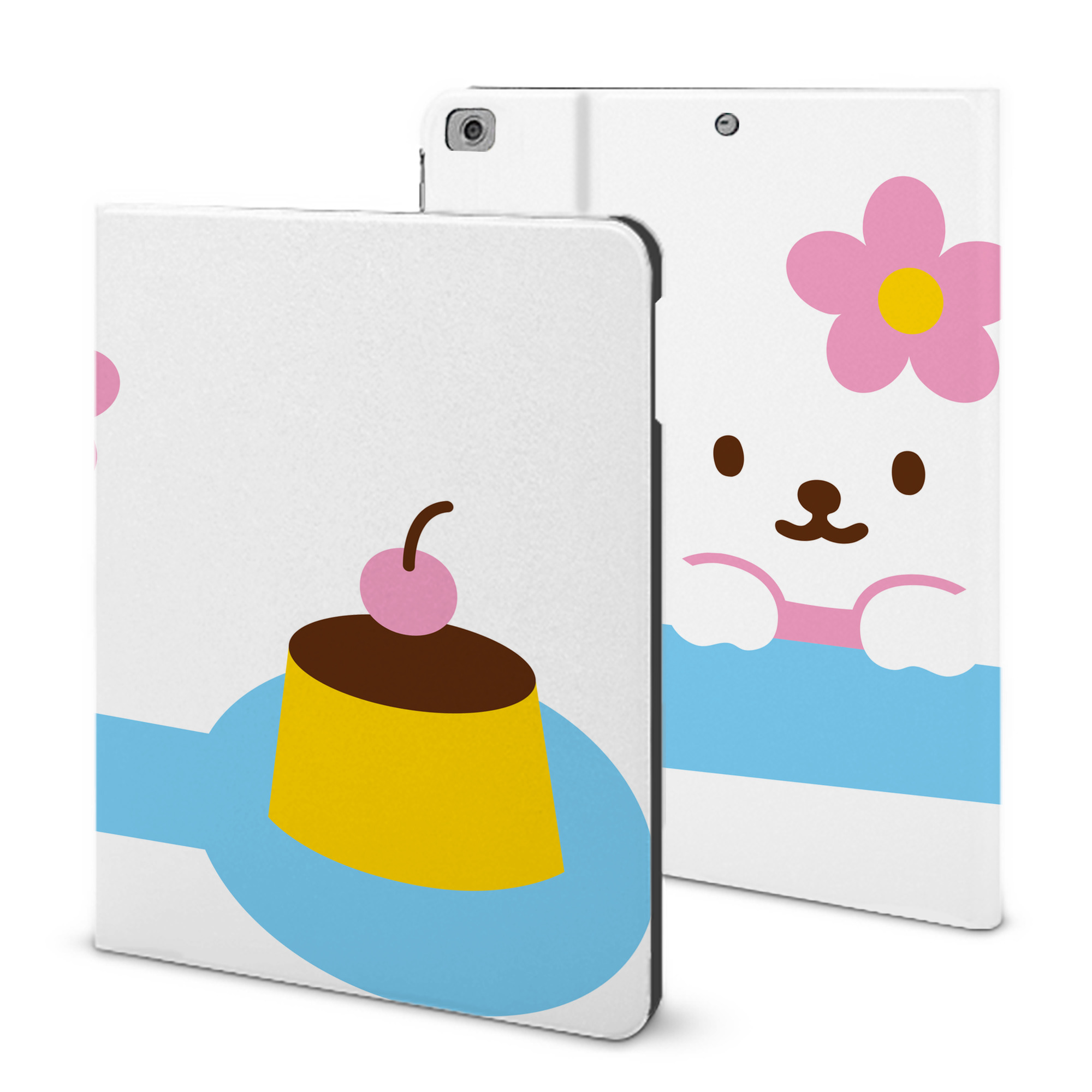 （画像用） Hello Kitty ハローキティ IPad ケース ブック型 PUレザー TPU 耐衝撃 軽量 薄型 ペン収納なし 全面保護 IPad 各モデル対応